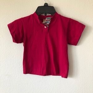 Vingtage Topsville Pink Short Sleeve With Buttons